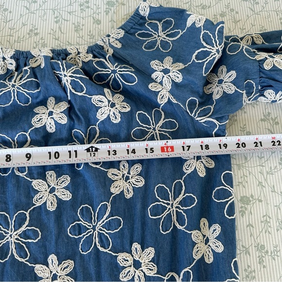 Label by Five Twelve Boho Floral Embroidered Ruffled Off Shoulder Mini Dress - Picture 4 of 9